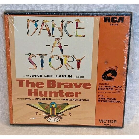 Anne Lief Barlin Record Storybook Brave Hunter Dance A Story 1966 Sealed Vtg The - Picture 10 of 16